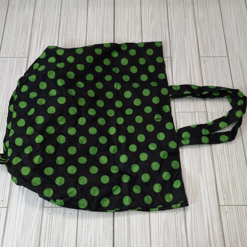 Justice Polka Dot Halloween Zombie Girl Trick Or Treat Foldable Compact Bag